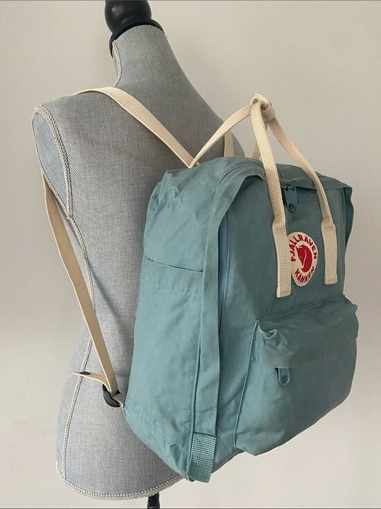 Rare Fjallraven Classic Kånken Sky Blue Backpack Laptop Pocket Everyday School main image 16